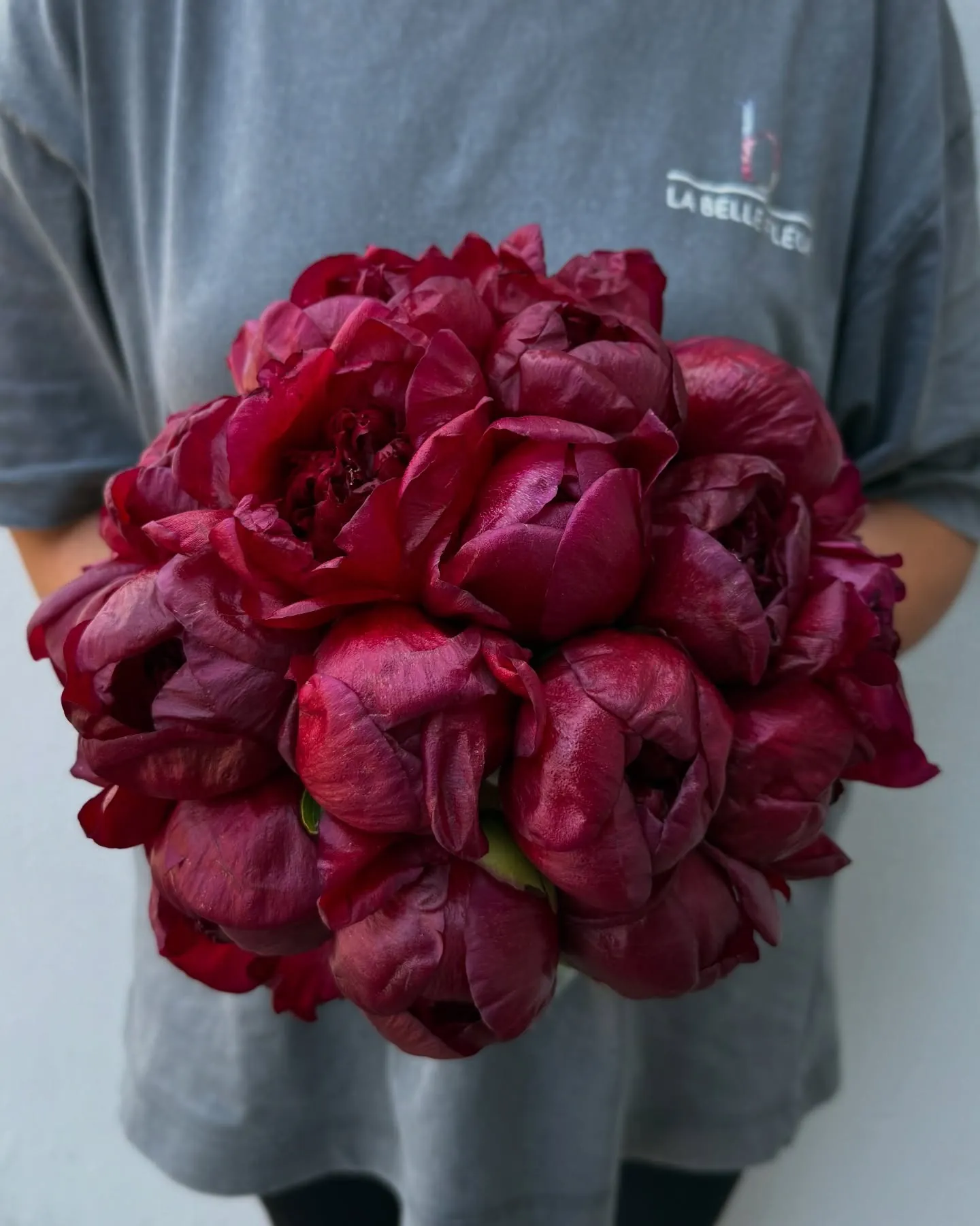 Buchet de bujori vișinii